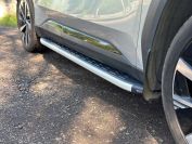 Пороги алюминиевые с пластиковой накладкой 1820 мм Geely Atlas 2023- арт. GEELEATL23-03AL