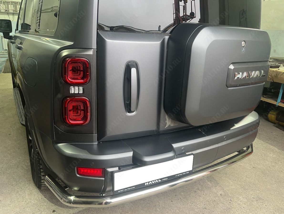 Защита заднего бампера угловая большая для автомобиля Haval H9 2024- арт. HVH9.24.21