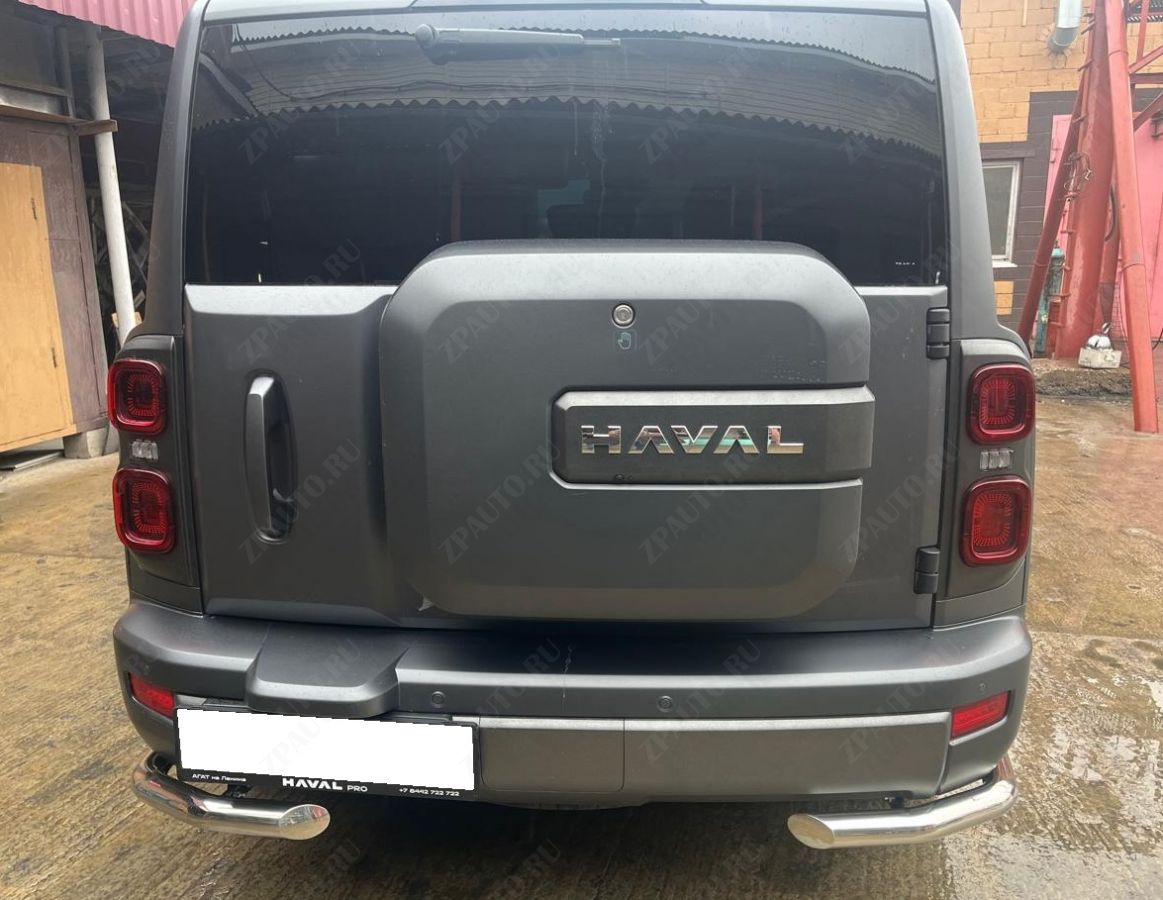 Защита заднего бампера  угловая для автомобиля Haval H9 2024- арт. HVH9.24.18