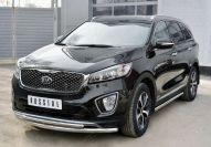 Пороги труба d57 вариант 3 KIA Sorento Prime CRDI 2015, Slitkoff KSPT-0022113