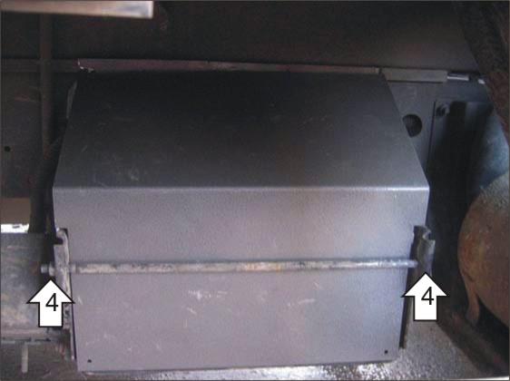 Защиты Грузовые Motodor (Кожух аккумулятора), 2 мм, Сталь для FAW 1041 2008- арт. 23902