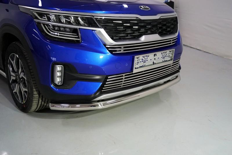 Защита передняя нижняя 60,3 мм для автомобиля Kia Seltos 2020- TCC Тюнинг арт. KIASELT20-23