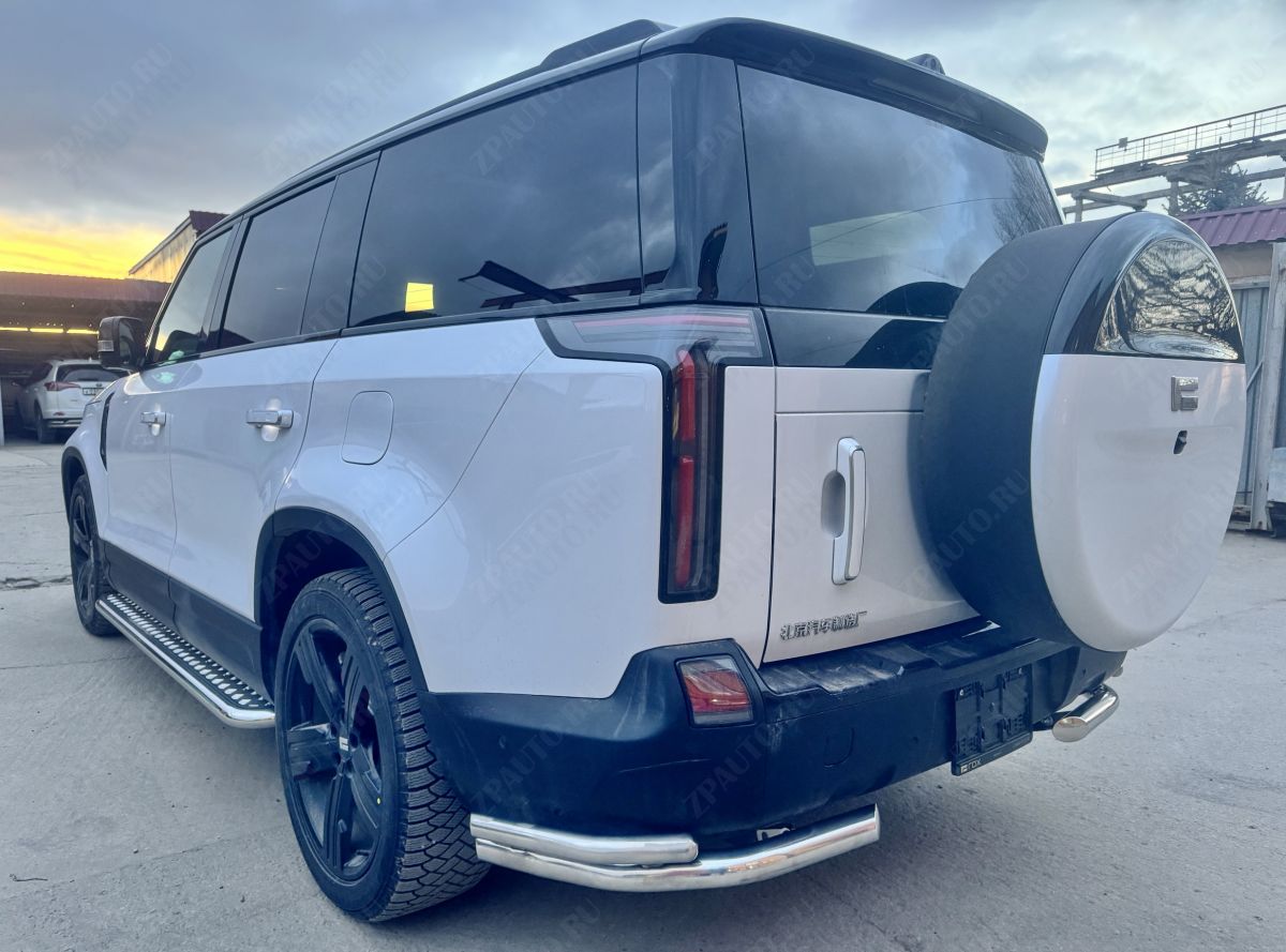Защита заднего бампера  угловая двойная для автомобиля ROX 01 2024 арт. ROX.01.24.20