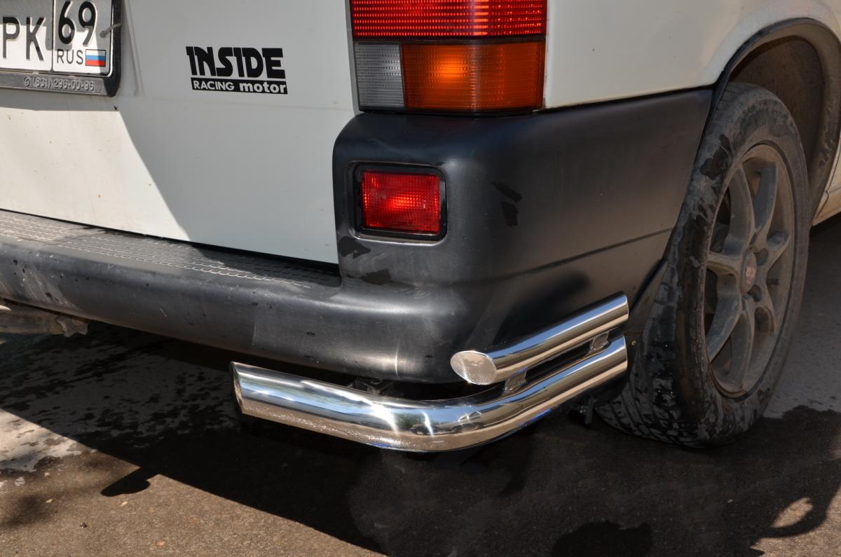 Защита заднего бампера угловая для автомобиля VOLKSWAGEN T5  2003, Россия VWT.03.20