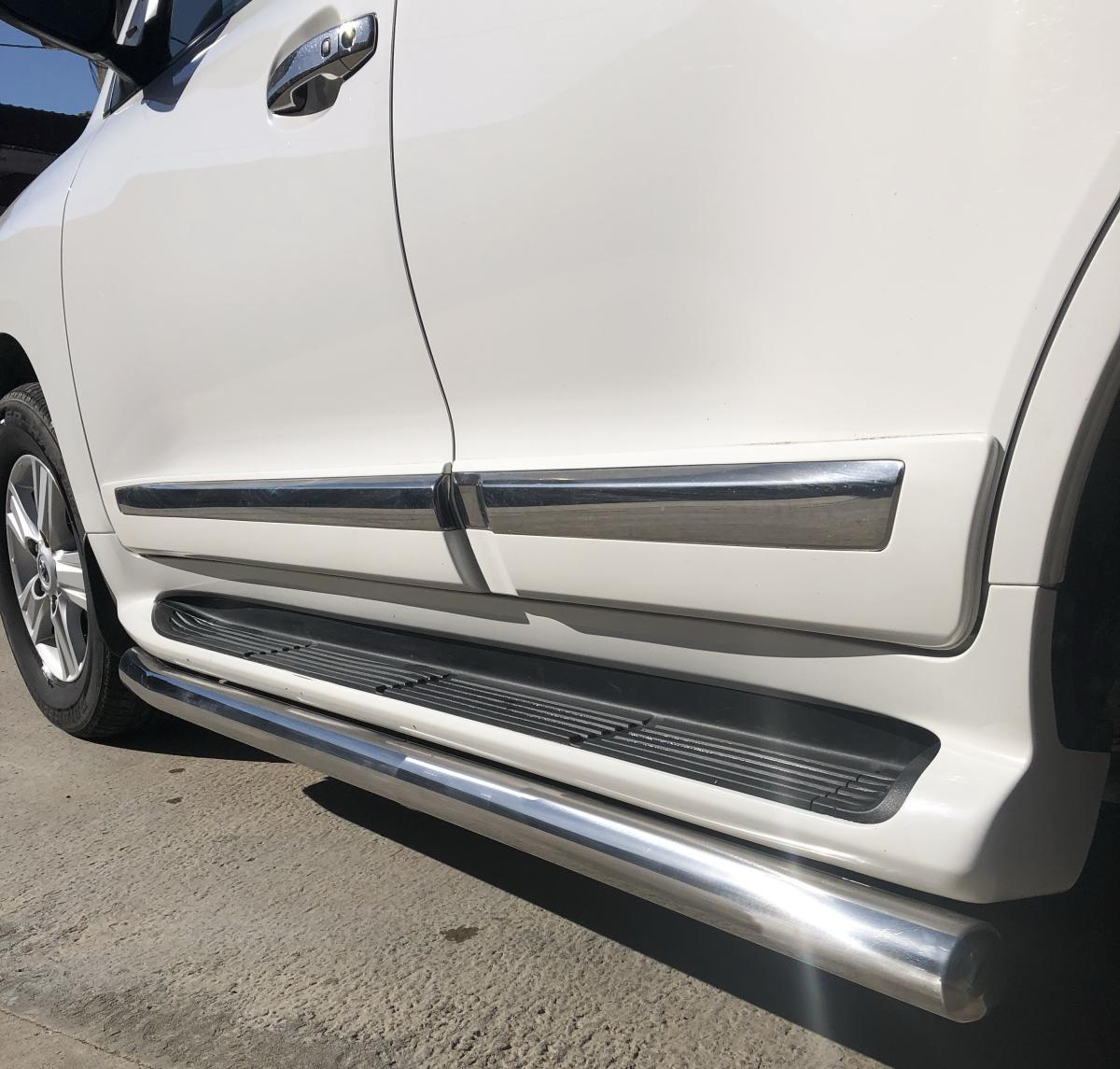 Защита штатного порога для автомобиля Toyota Land Cruiser 200 TRD 2019 арт. TLCTRD200.19.33, Россия