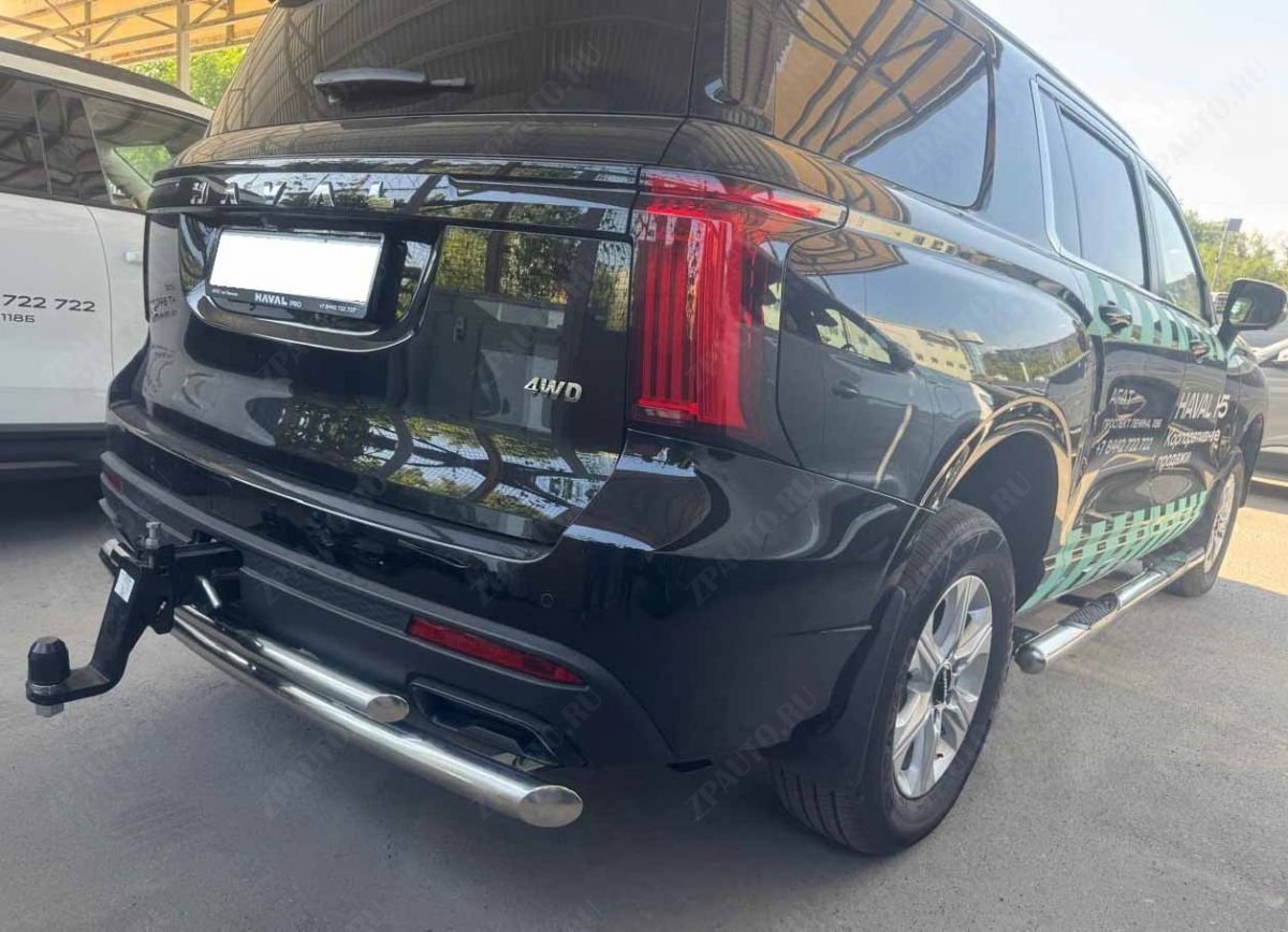 Защита заднего бампера двойная для автомобиля Haval H5 2024 арт. HVH5.24.16
