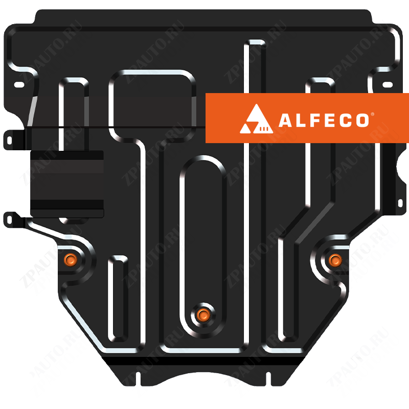 Защита  картера и КПП Mazda Axela 2009-2012 V-1,5;2,0 2WD , ALFeco, сталь 2мм, арт. ALF1310st-2