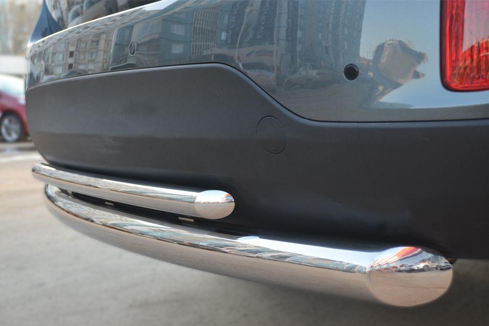 Защита заднего бампера d76/42 для KIA Sorento 2013, Slitkoff KIZ-001272