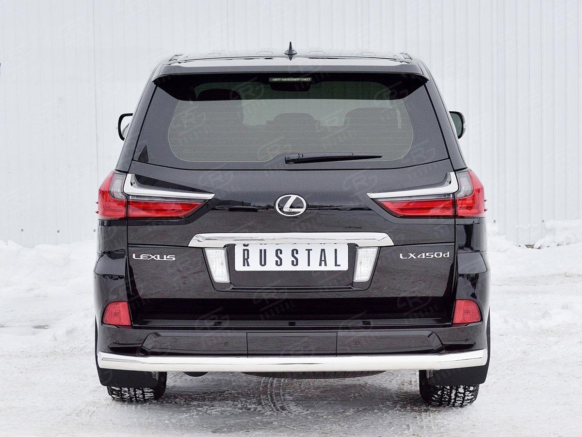 Защита заднего бампера d76 Lexus LX570/LX450d 2015, Slitkoff LLX4Z-002522