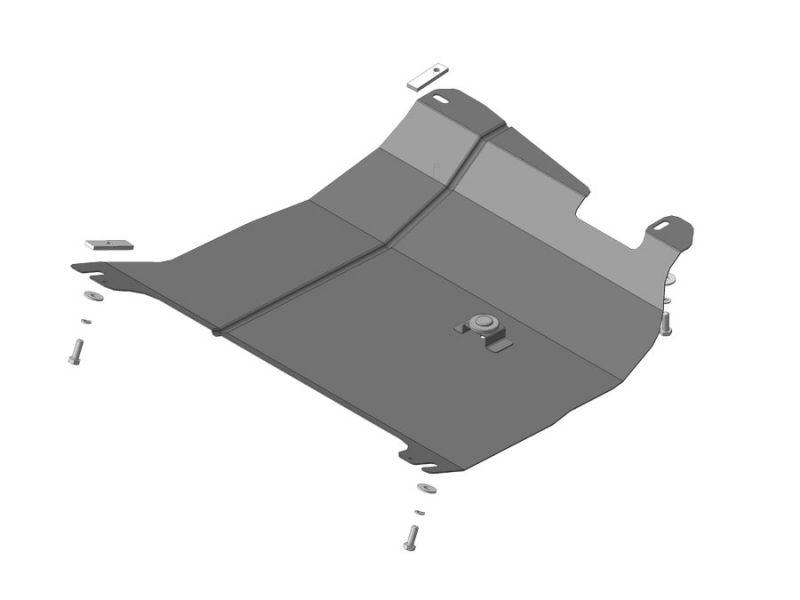 Защита двигателя, кпп стальная Motodor для Lifan Smily 2008-2014- (2 мм, сталь), 64704