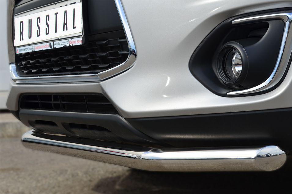 Защита переднего бампера d57 для Mitsubishi ASX 2013, Slitkoff MASZ-001322