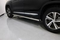 Пороги труба 60,3 мм для автомобиля Changan CS75 FL 2020 арт. CHANCS7520-23