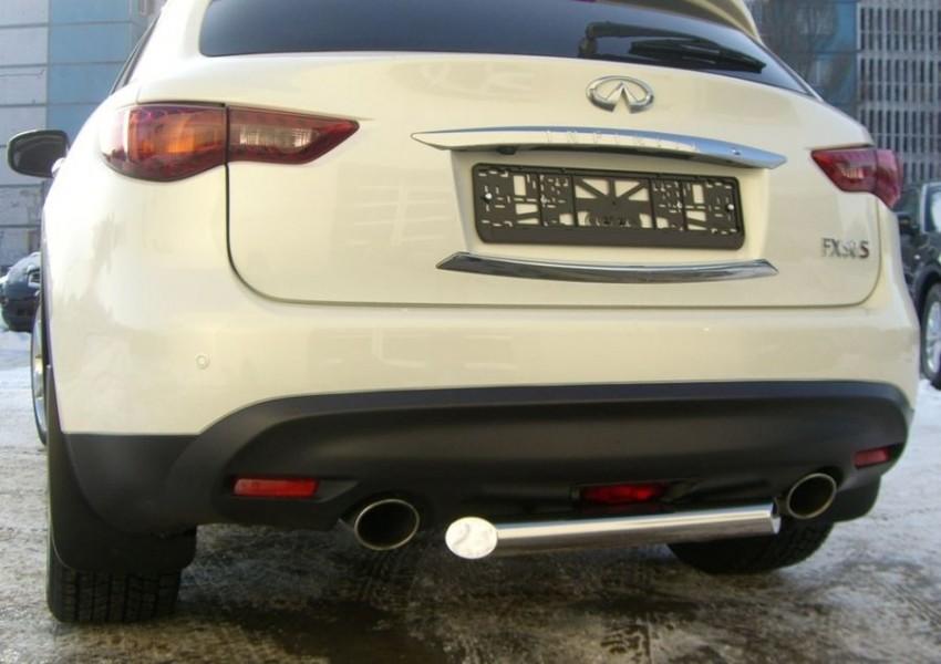 Защита заднего бампера d57 для Infiniti FX35/FX50, Slitkoff IFZ-000282