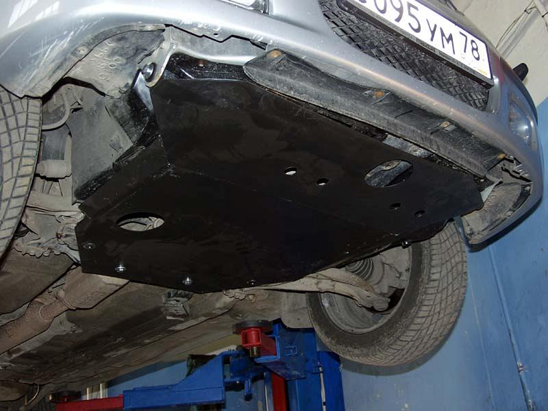 12.0223 Защита картера и КПП Mazda Premacy CP V-1,8;2,0;2,0d (1999-2005) (сталь 2,0 мм)