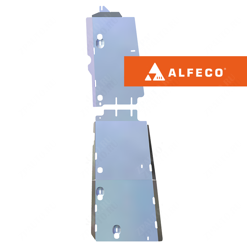 Защита  топливопровода (2 части) Mazda CX-5 2012- V-all 4WD , ALFeco, алюминий 4мм, арт. ALF1319al