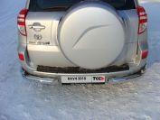 Защита задняя (уголки) 76,1/42,4 мм для автомобиля Toyota RAV4 2010-2013, TCC Тюнинг TOYRAV10-07