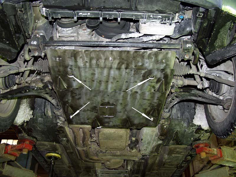 Защита картера для BMW 3 Series  1998 - 2001, V-2,5 4wd, Sheriff, сталь 2,0 мм, арт. 03.0639