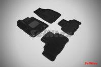 Ковры салонные 3D черные для Toyota Highlander 2014-, Seintex 85760