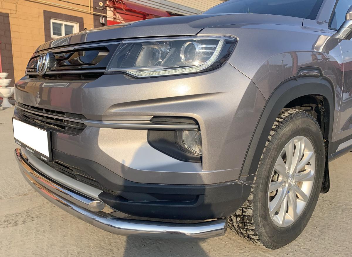 Защита переднего бампера двойная для автомобиля CHANGAN CS35 Plus арт. CGCS35P.21.03