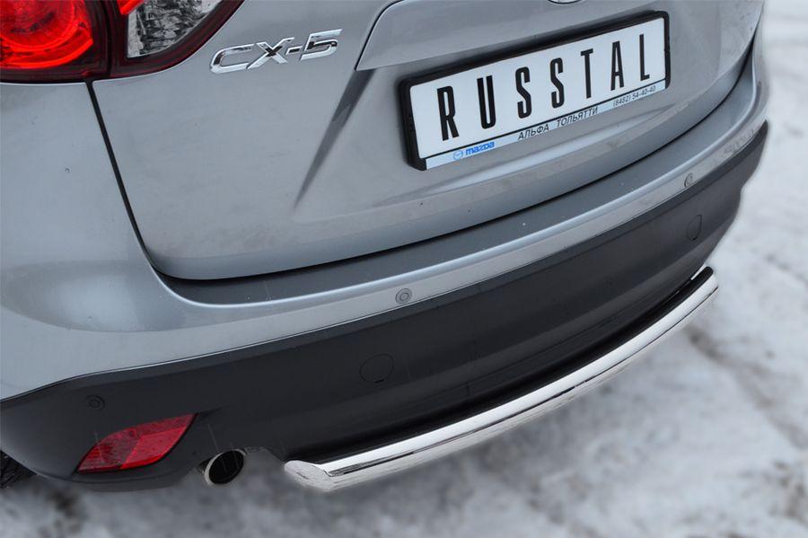 Защита заднего бампера d57 для Mazda CX-5 2011, Slitkoff M5Z-001140