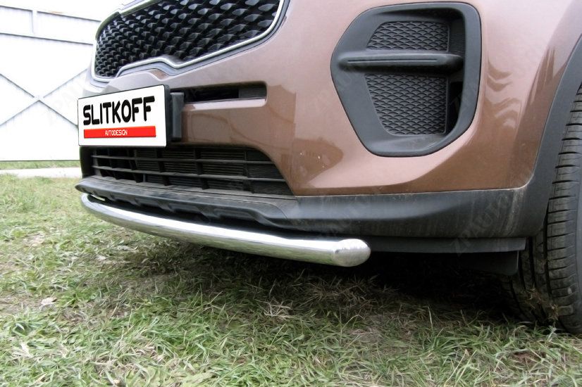 Защита переднего бампера d57 Kia Sportage (2016-2021) , Slitkoff, арт. KSP16-001