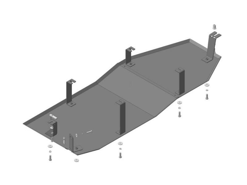 Защита бензобака стальная Motodor для Mercedes V-Klass/Vito 2014- (3 мм, сталь), 11204