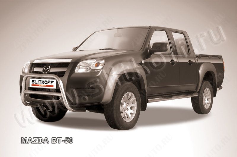 Кенгурятник d57 низкий Mazda BT-50 (2006-2011) , Slitkoff, арт. MZB005