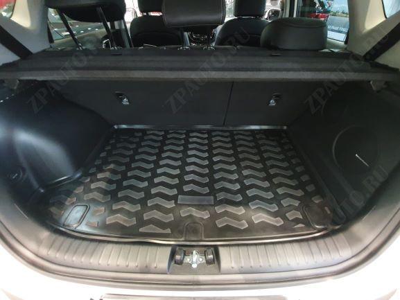 Ковер багажный модельный (высокий борт) для Kia Soul (SK3) (2019-) , верхний (с SUB), Элерон, арт. 70856