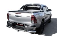 Уголки d76 Toyota Hilux (2020-2023) Black Edition, Slitkoff, арт. THL20-006BE