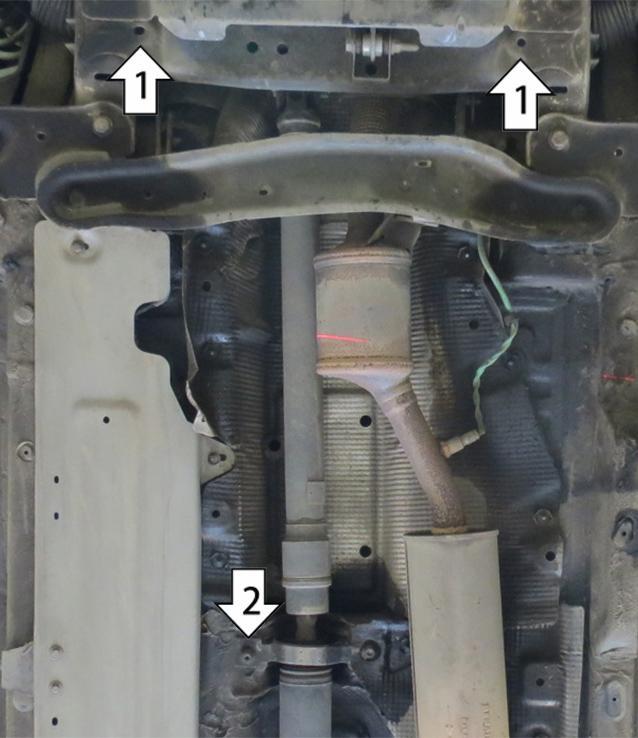 Защита стальная Мотодор (Датчик), 2 мм, Сталь для Nissan Terrano 2014- арт. 01739