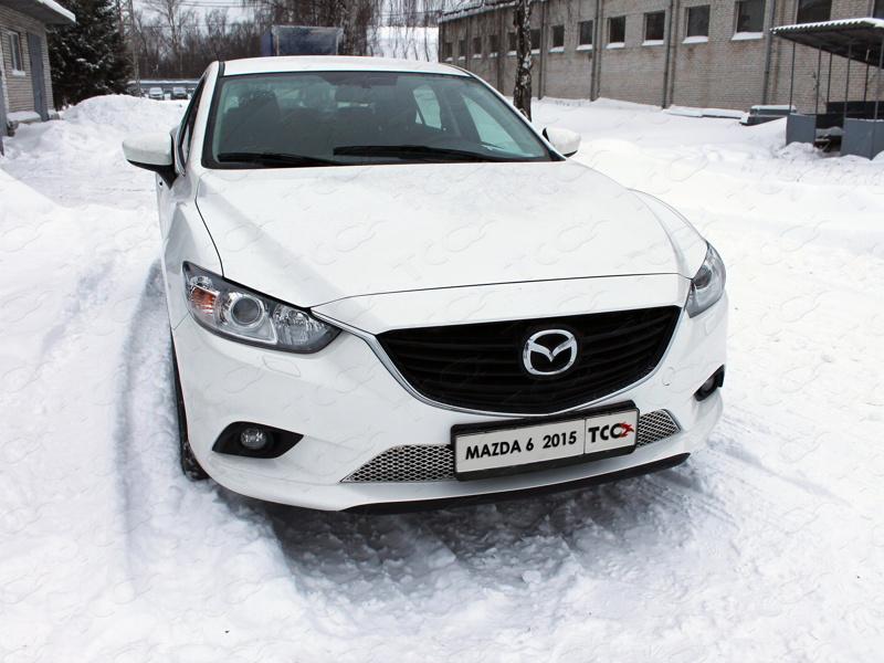 Решётка радиатора (лист) для автомобиля Mazda 6 2015-2018 TCC Тюнинг арт. MAZ615-01