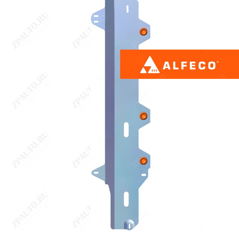 Защита  топливопровода Nissan Terrano рестайлинг 2016- V-1,6;2,0 2WD/4WD , ALFeco, алюминий 4мм, арт. ALF2821al-2