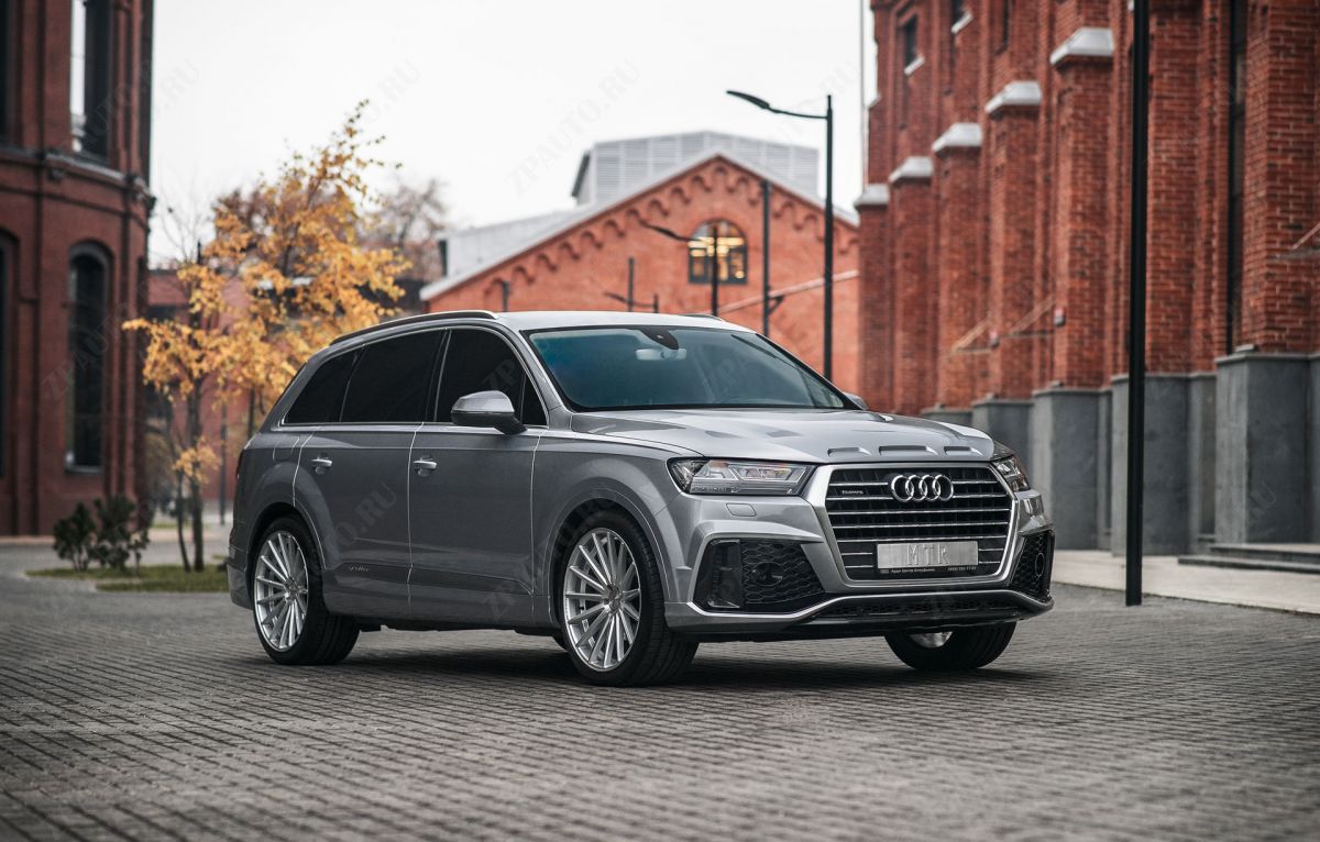 Комплект в сборе для Audi Q7 S-line (без насадок) 2015-2020, MTR, арт. MTR-4M-150111