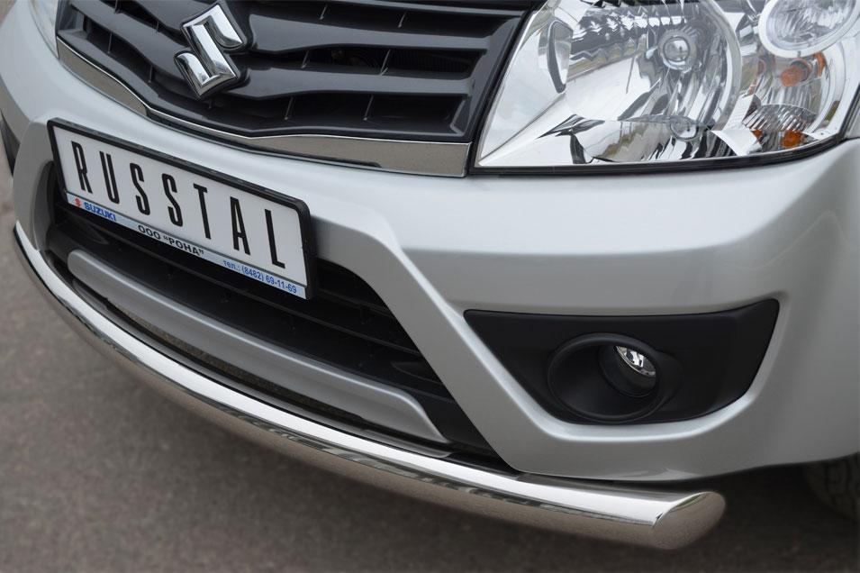 Защита переднего бампера d76 для Suzuki Grand Vitara 3d 2012, Slitkoff SV3Z-001104