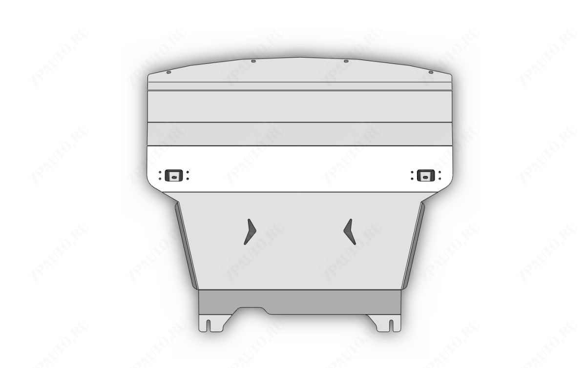 46.02ABC ЗАЩИТА КАРТЕРА ДВИГАТЕЛЯ И КПП EXEED TXL / EXEED VX, V-ВСЕ (2021-) (АЛЮМИНИЙ 4 ММ)