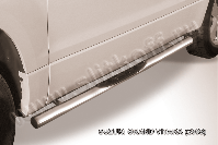 Защита порогов d76 с проступями Suzuki Grand Vitara 3 doors (2008-2012) , Slitkoff, арт. SGV3D08009