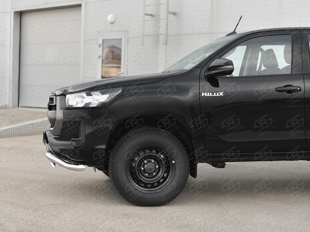 TOYOTA HILUX 2020- Защита переднего бампера d57 волна-d75х42 дуга THZ-003493