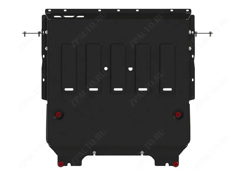 Защита картера и КПП для GEELY Tugella  2020 -, V-2,0 AT FullWD;, Sheriff, сталь 2,0 мм, арт. 28.4999