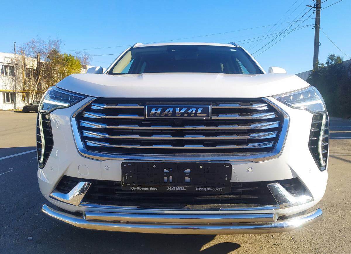 Защита переднего бампера двойная для автомобиля HAVAL Jolion 2021 арт. HVJ.21.03