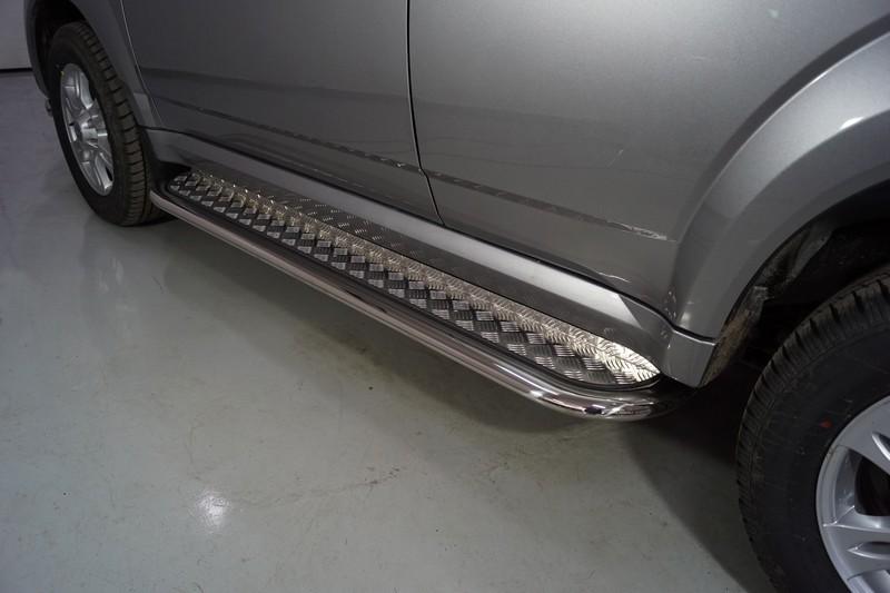 Пороги с площадкой 75х42 мм для автомобиля Haval H5 2020- TCC Тюнинг арт. HAVH520-29