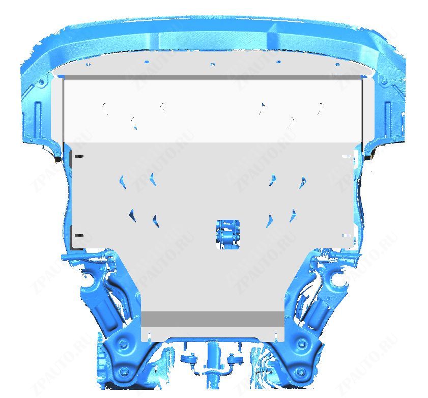 48.03ABC ЗАЩИТА КАРТЕРА ДВИГАТЕЛЯ И КПП CHANGAN CS35 PLUS,V-ВСЕ (2021-) (АЛЮМИНИЙ 4 ММ)
