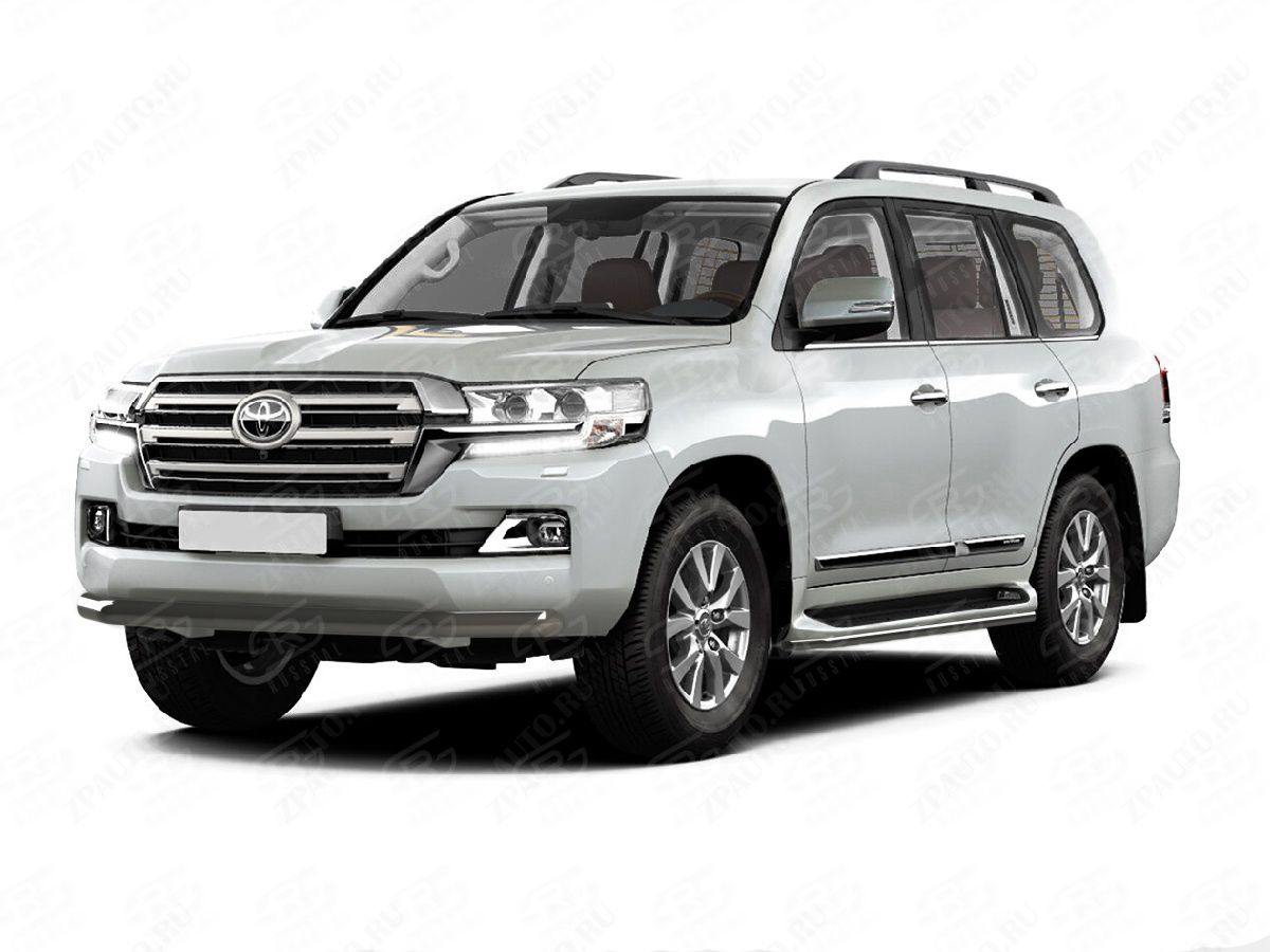 TOYOTA LAND CRUISER 200 2015-2021 Защита переднего бампера d57 (секции) black TLCZ-002162CH