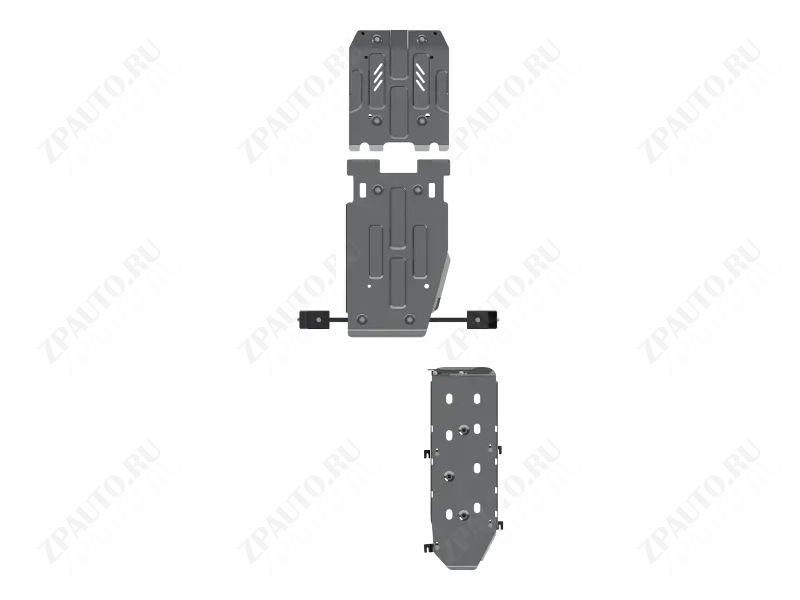 26.3498 V1 Защита Комплект защит (3495 V1+3496 V1+3497 V1) Volkswagen Amarok V-2,0 MT 4WD;3,0 V6 AT 4WD (2016-) (AL 6 мм)