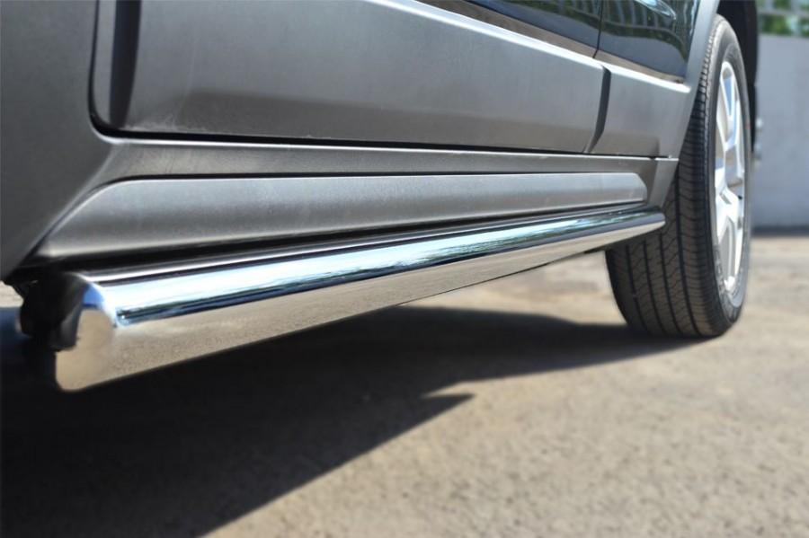 Пороги труба d57 вариант 3 для Opel Antara 2012, Slitkoff OAT-0013683