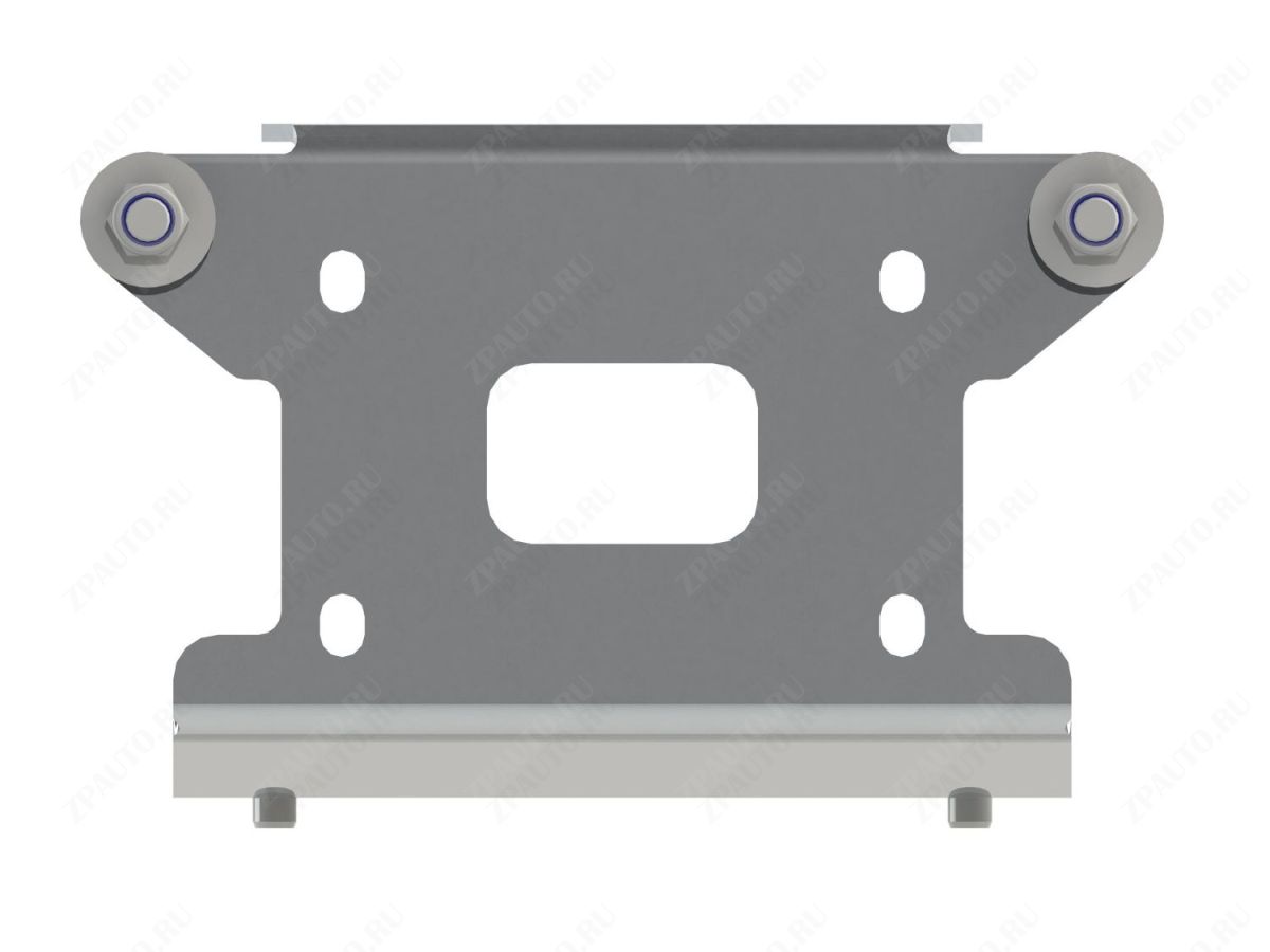 Площадка для крепления лебедки для YAMAHA Kodiak  2016 -, алюминий 4 мм, STORM, арт. MP 0201