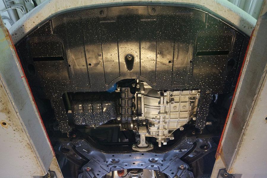 Композитная защита картера и КПП ProRoad для Hyundai Elantra V (MD) 2014- (Хендай Элантра 5 МД 2014), ТРИ-АВС 10.19k