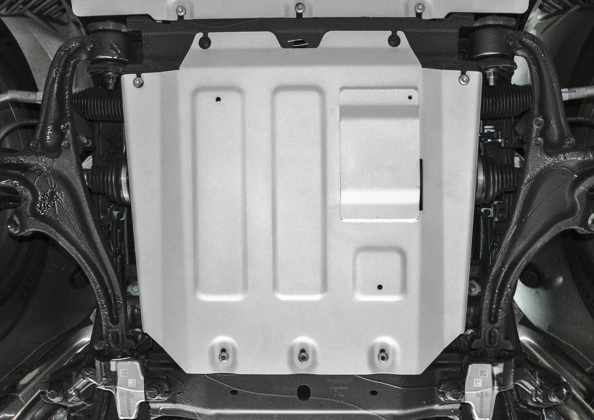 Защита картера Rival для Mercedes-Benz G-klasse W464 2018-н.в., штампованная, алюминий 4 мм, с крепежом, 333.3947.1