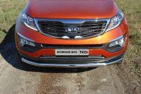 Решетка радиатора из нержавеющих трубочек 16 мм для KIA Sportage 2010-, ТСС KIASPORT10-06, TCC Тюнинг