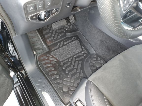 Ковры модельные (высокий борт) для Mercedes-Benz X-Class (2017-) (3D с подпятником), Элерон, арт. 62511