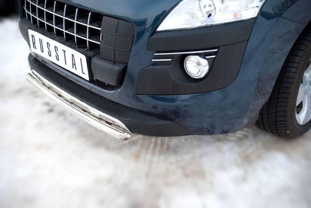 PEUGEOT 3008 2009-2013 Декор.защита переднего бампера d42(дуга) P38Z-000420